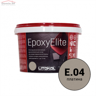 Фуга для плитки Litokol EpoxyElite E.04 платина (2 кг)